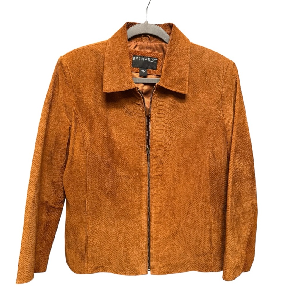Bernardo Orange Leather Jacket - image 1